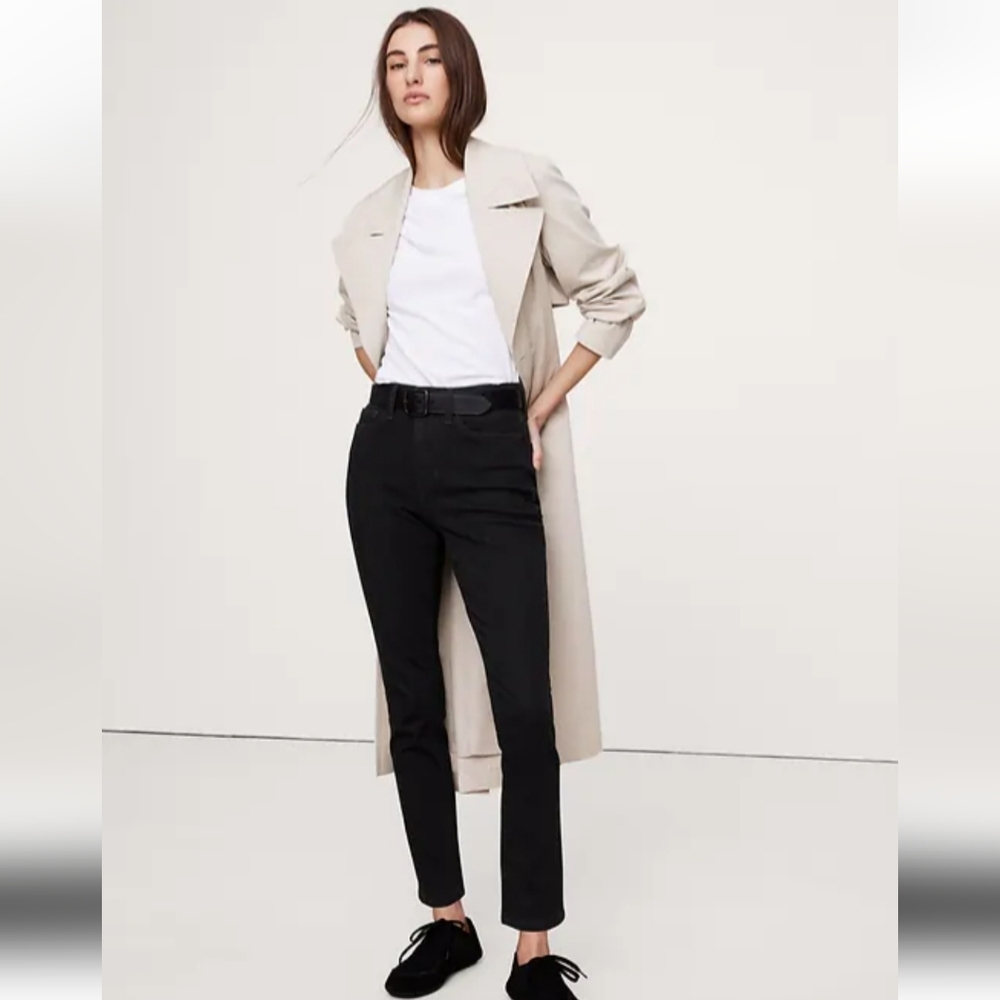 Banana Republic High-rise Slim Black Size 28